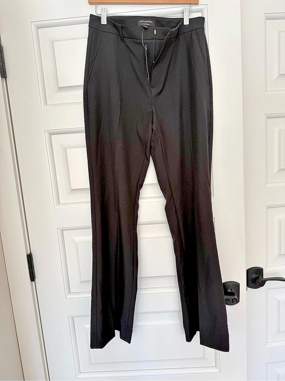 Banana Republic Bootcut Sculpted Pant Straight Leg Black Size 8